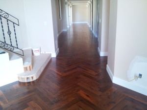 Bordered Herring Bone Entry Way