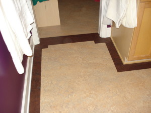 Marmoleum with border